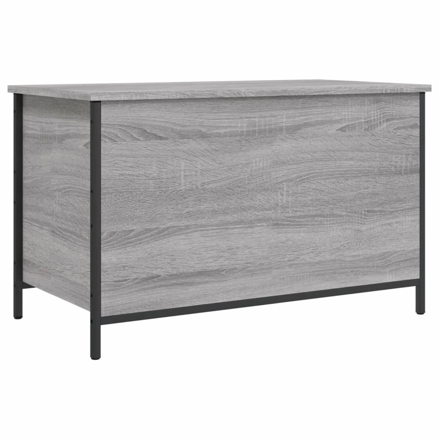 vidaXL Sitzbank mit Stauraum Grau Sonoma 80x42,5x50 cm Holzwerkstoff