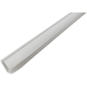 Weiße Duropan Eckleiste, 270 cm lang, für Paneel-Zubehör. Kantenschutz und saubere Abschlüsse.