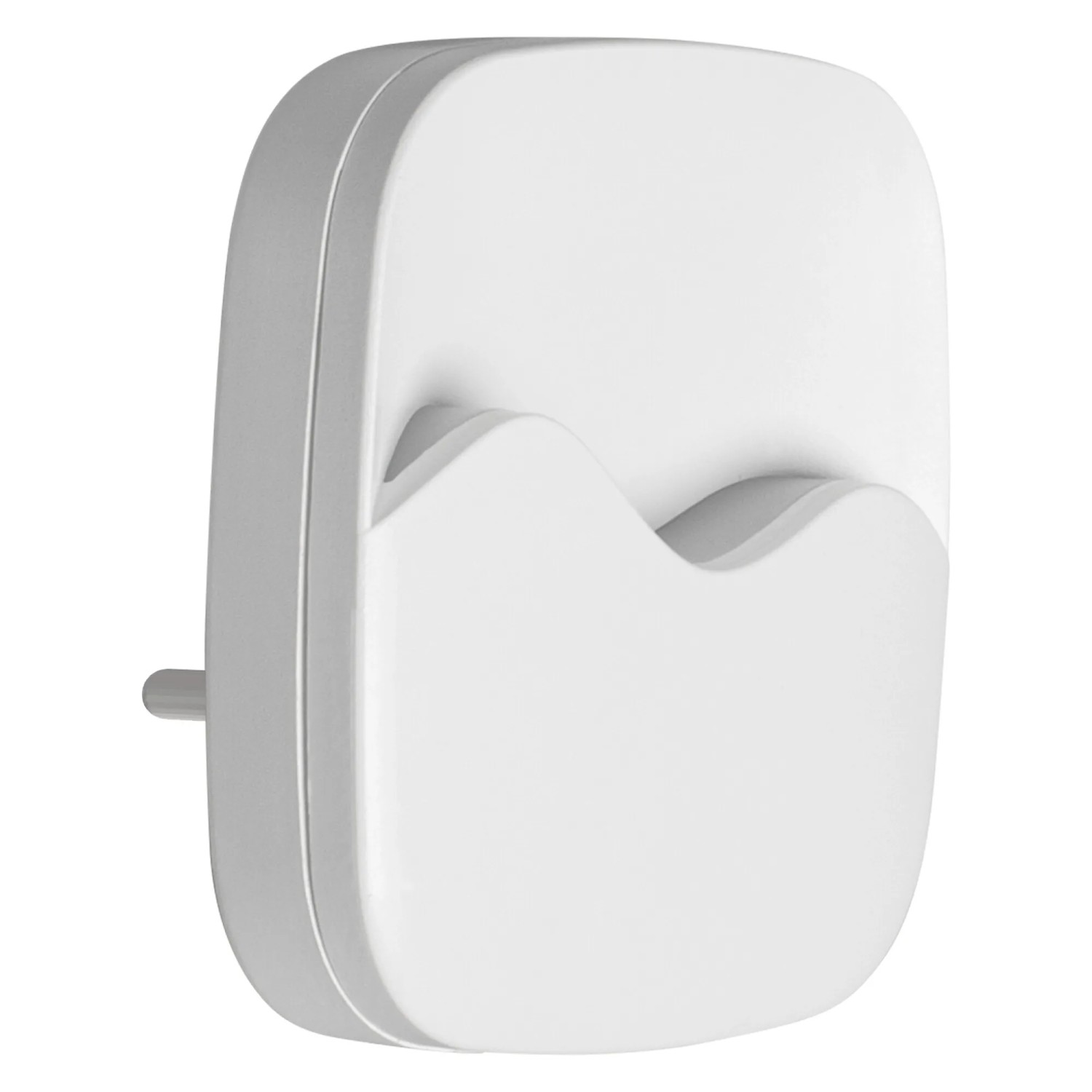 Weißes Osram LED-Nachtlicht Lunetta Wave für die Steckdose mit Tag-/Nacht-Sensor.