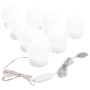 vidaXL Spiegelleuchte mit 8 LED-Glühbirnen Warmweiß und Kaltweiß 335864_3