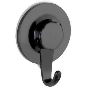 Schwarzer Wenko Ultra-Loc Wandhaken Valenza zur Befestigung ohne Bohren.