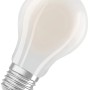 Matte, kaltweiße Osram LED Lampe E27 in Glühlampenform, 3,8W, 806 Lumen.