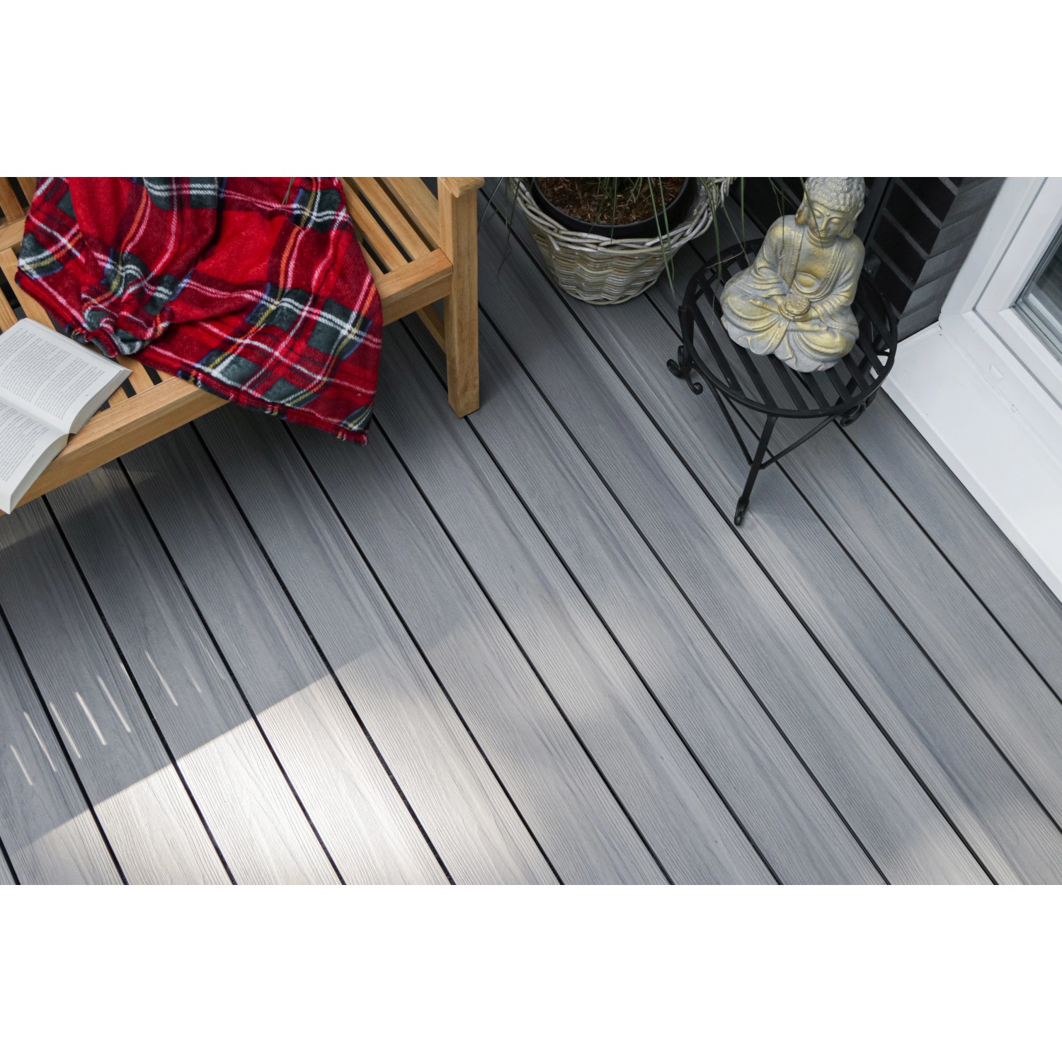 GartenLand WPC Terrassendiele Advance 20 x 140 x 4000 mm PebbleGrey