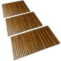 3 Akazienholz Badematten (80x50cm) für Bad oder Sauna. Rutschfeste Holzmatte im Set.