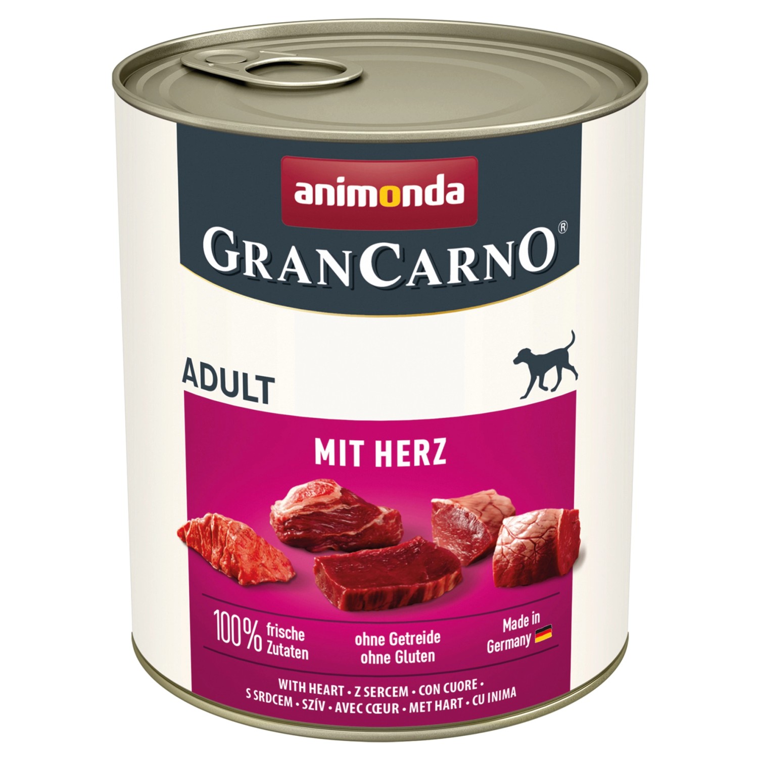 Gran Carno Hunde-Nassfutter Adult mit Herz 800 g