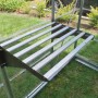 Palram Schwerlastregal aus Stahl, silber, für Gewächshäuser zur Aufbewahrung von Gartenzubehör.