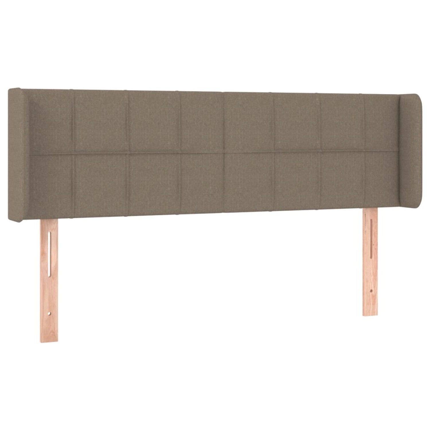 vidaXL LED Kopfteil Taupe 147x16x78/88 cm Stoff 3123238