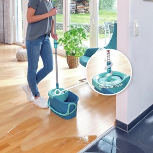 Leifheit Bodenwischer Clean Twist Ergo Teleskopstiel Micro Duo