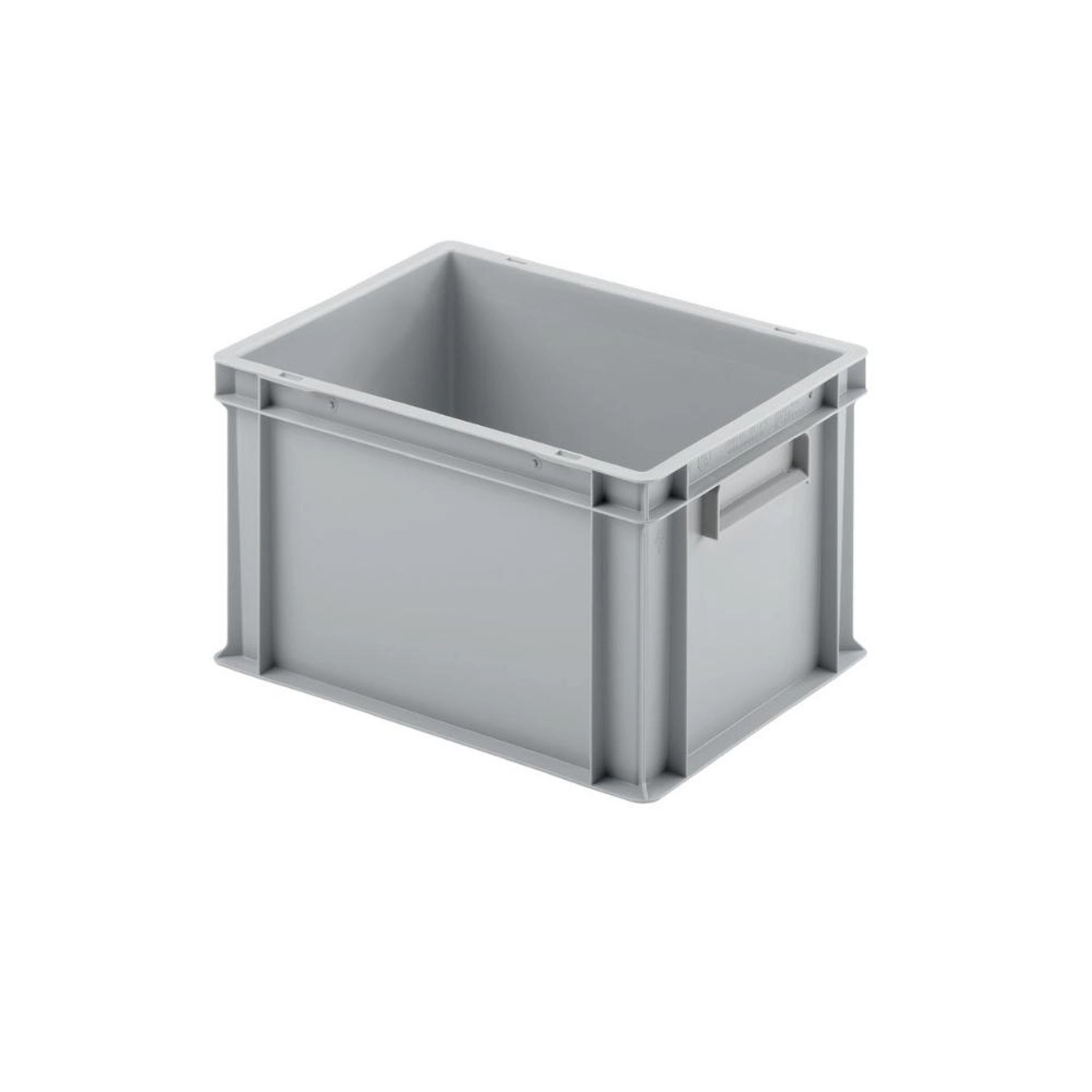 Eurobehälter Mit Geschlossenem Griff HxBxT 23,5 x 30 x 40 cm 22 Liter Grau Eurobox Transportbox Transportbehälter Stapel...