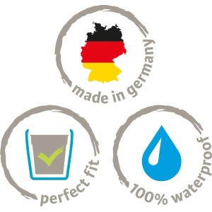Features des Scheurich Übertopf Sophie: Hergestellt in Deutschland, perfekte Passform, 100% wasserdicht.