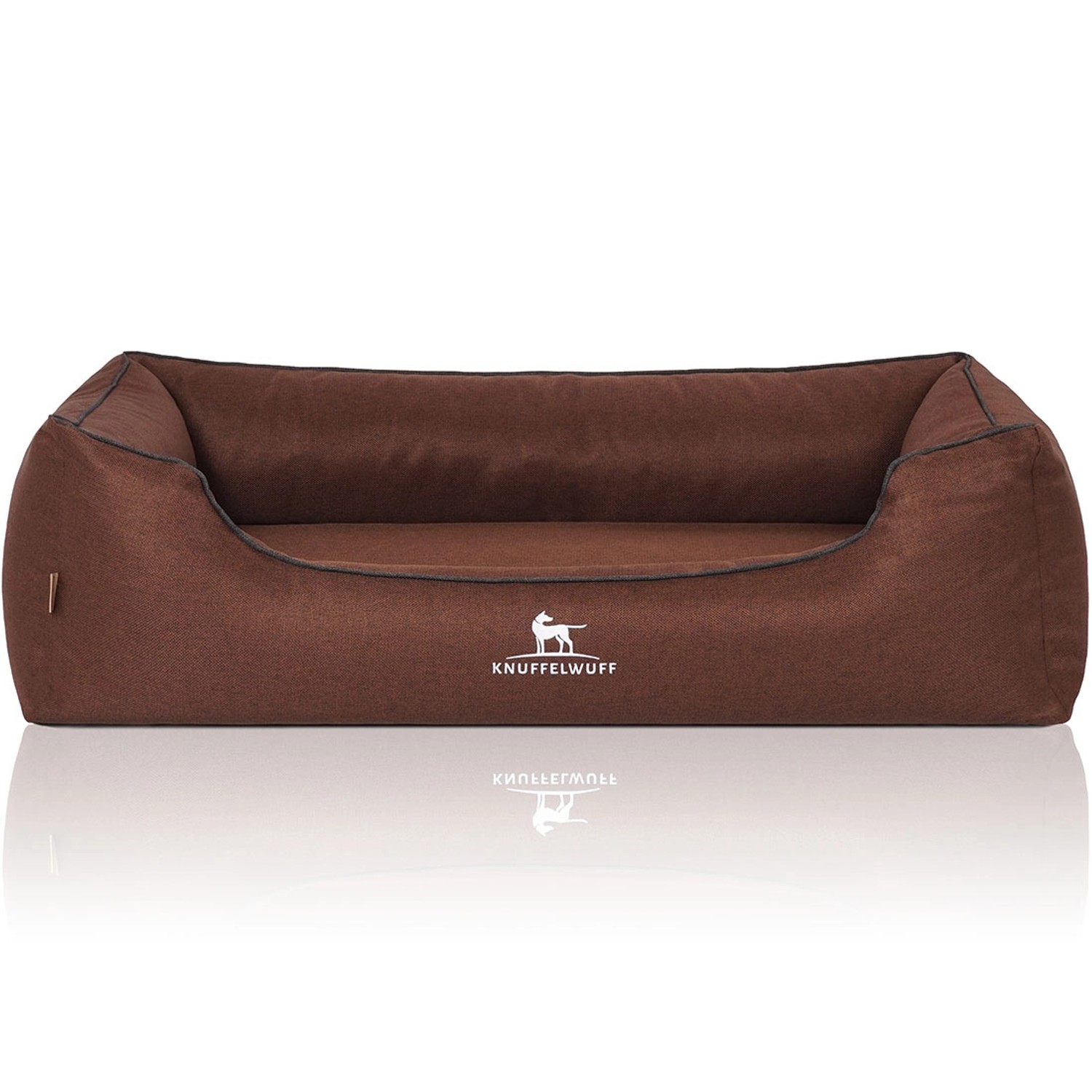Knuffelwuff Hundebett Wippo Orthopädisch Velours XL 105 x 75cm Braun günstig online kaufen