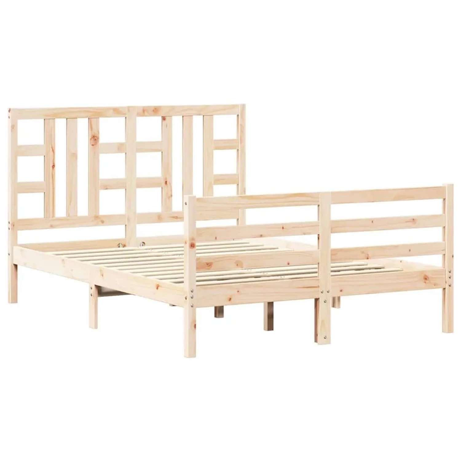 vidaXL Massivholzbett mit Kopfteil 3193896 günstig online kaufen