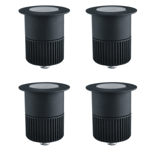 ENOVALITE LED Gartenstrahler 4er Set, Bodeneinbaustrahler für Garten & Wege