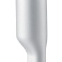 Silberne Klemmleuchte „Turn me“ von Just Light mit runder Glühbirne. Design-Tischlampe.