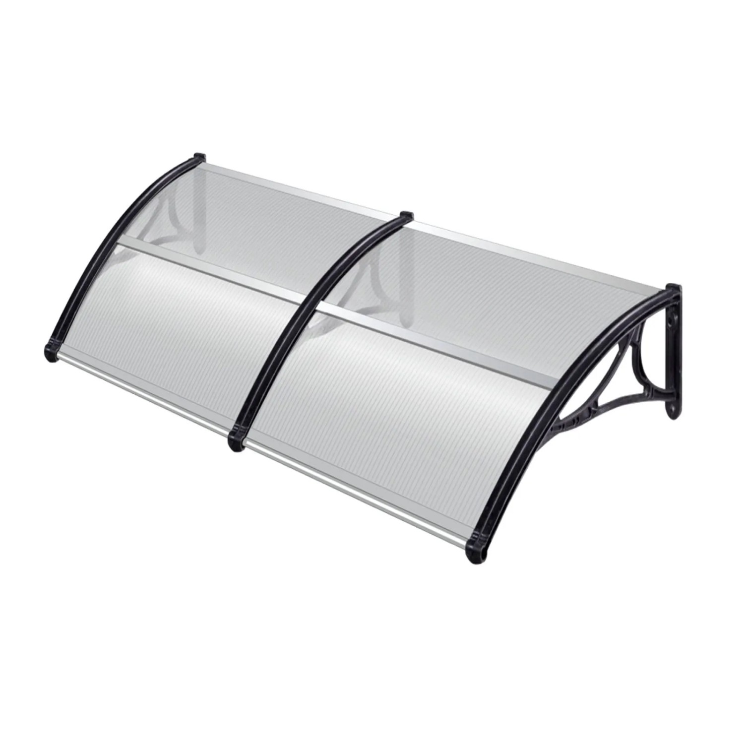 TRUTZHOLM Haustürvordach 97 x 200 cm Hohlkammerplatte Aluabschlussleiste Sc günstig online kaufen