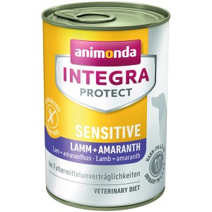 Integra Protect Sensitive Hunde-Nassfutter Lamm & Amaranth, geeignet bei Futtermittelunverträglichkeit.