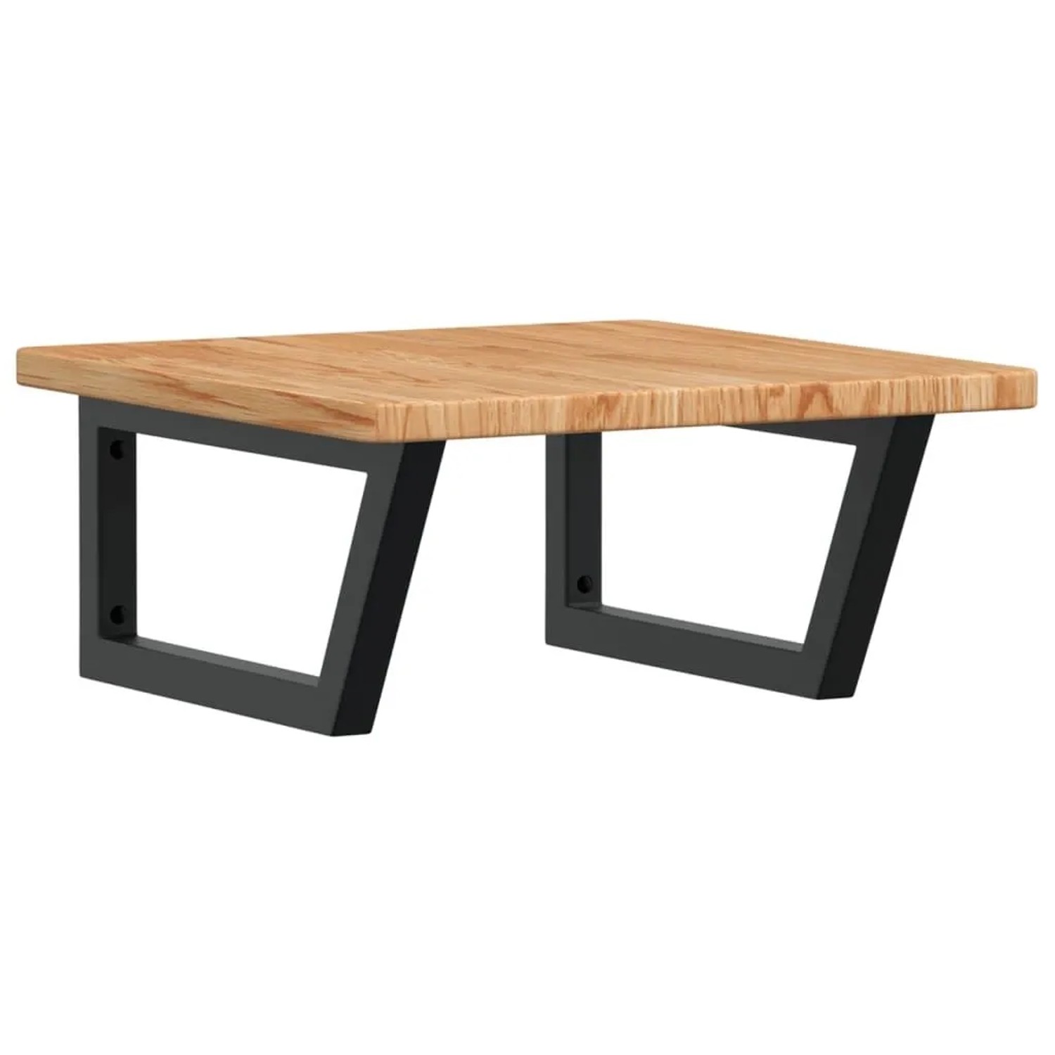 vidaXL Waschtischplatte mit Halterung Stahl und Massivholz Eiche 3302395 günstig online kaufen