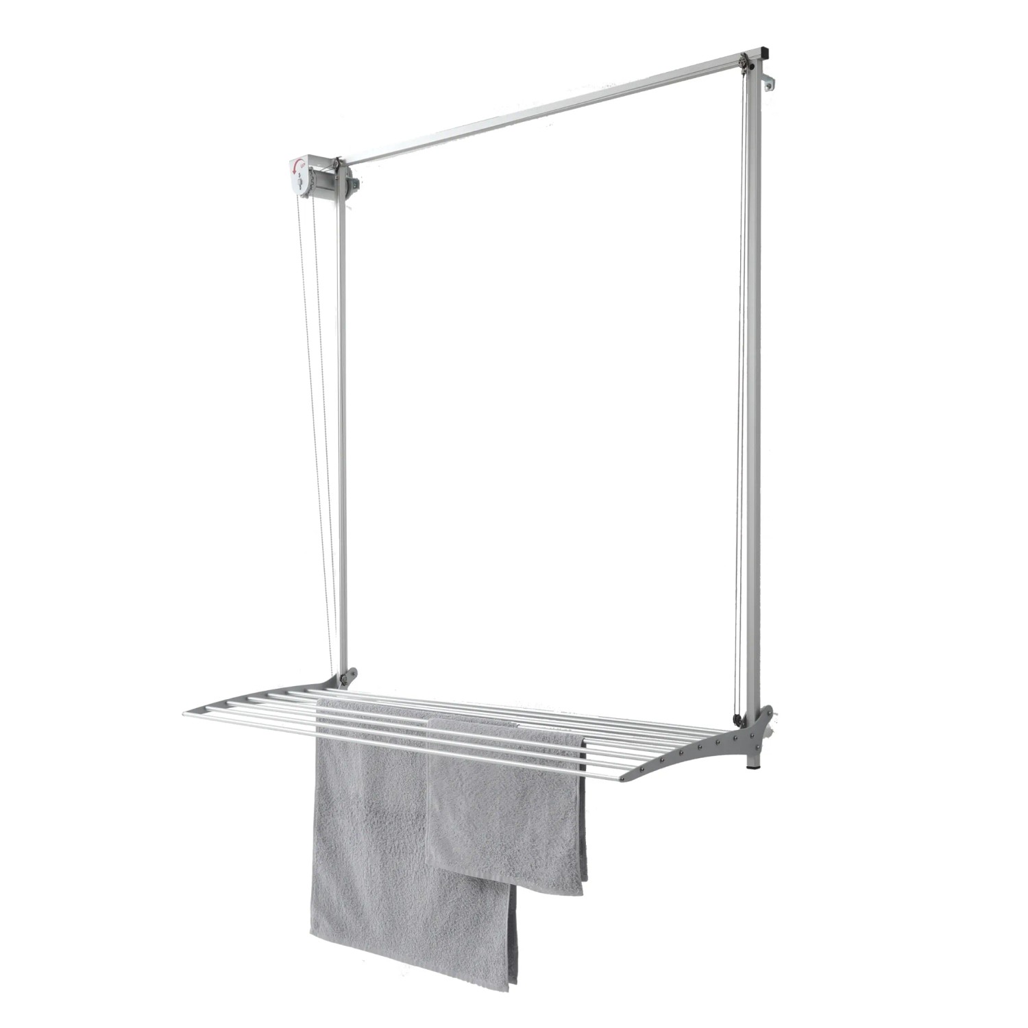 Foxydry Wand Wäscheständer Klappbar Grau Trockenlänge 11,5 m Maß 152 cm