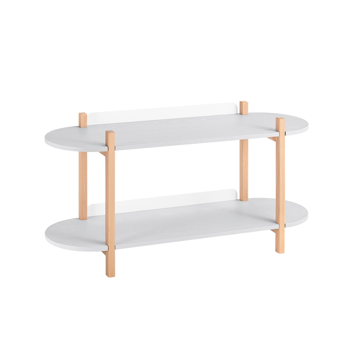 SoBuy Bücherregal Multifunktionales Regal Standregal mit 2 Ablagen HSTR01-H günstig online kaufen