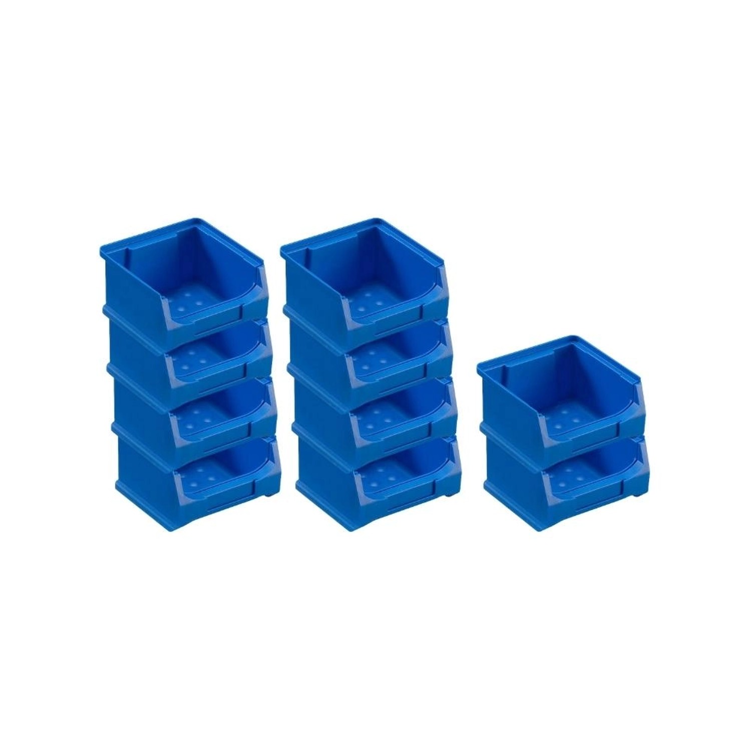 PROREGAL SparSet 10x Blaue Sichtlagerbox 1,0 HxBxT 6 x 10 x 10 cm 0,4 Liter günstig online kaufen