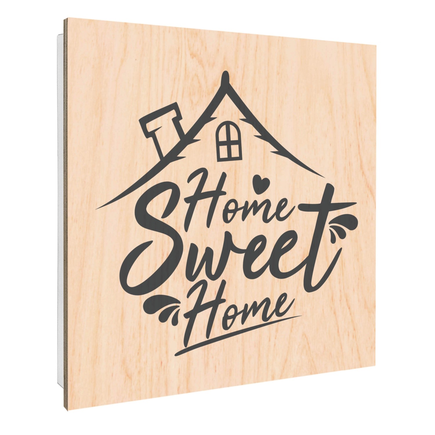Banjado Großer Schlüsselbox Holz 30x30cm Weiß Scharnier Rechts 50 Haken Sch günstig online kaufen