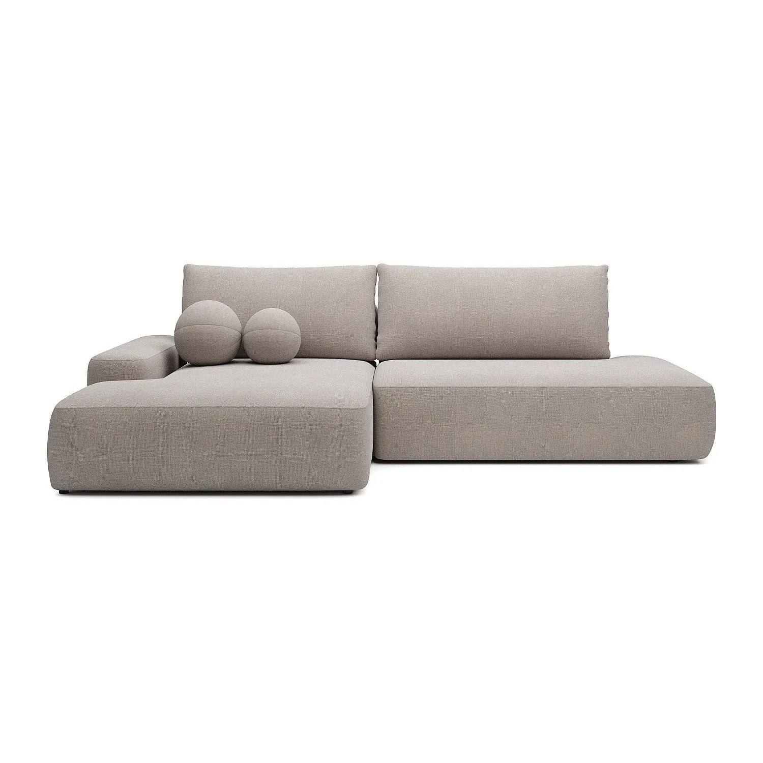 Vente-unique Schlafsofa Daviso Taupe 276 cm