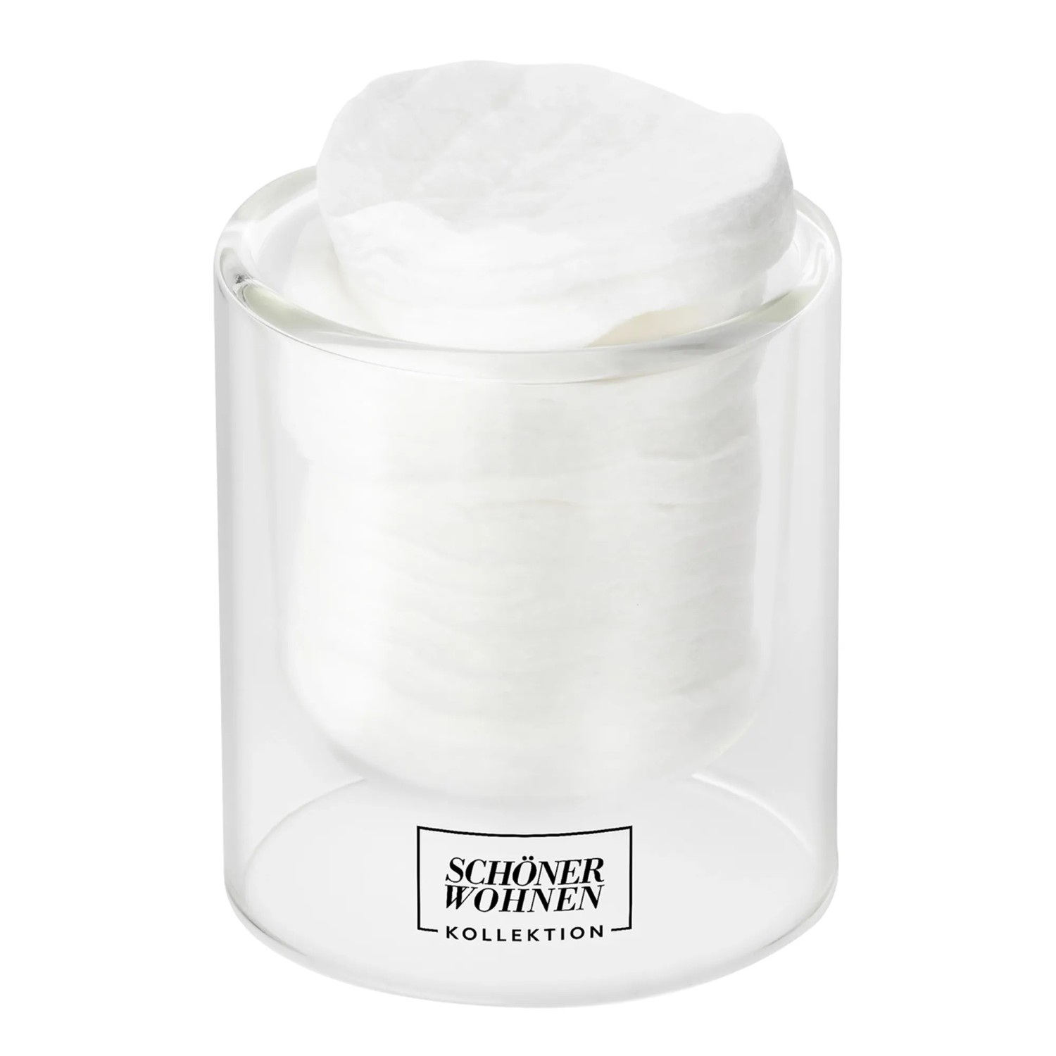 Schöner Wohnen Duftkerze Lemongrass im klaren Glas, Ø 9x11cm. Weiße Kerze im Glas.