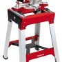 Einhell Universal-Kappsägen-Untergestell mit Kappsäge, Aluminium Montageschiene und höhenverstellbarem Fuß.