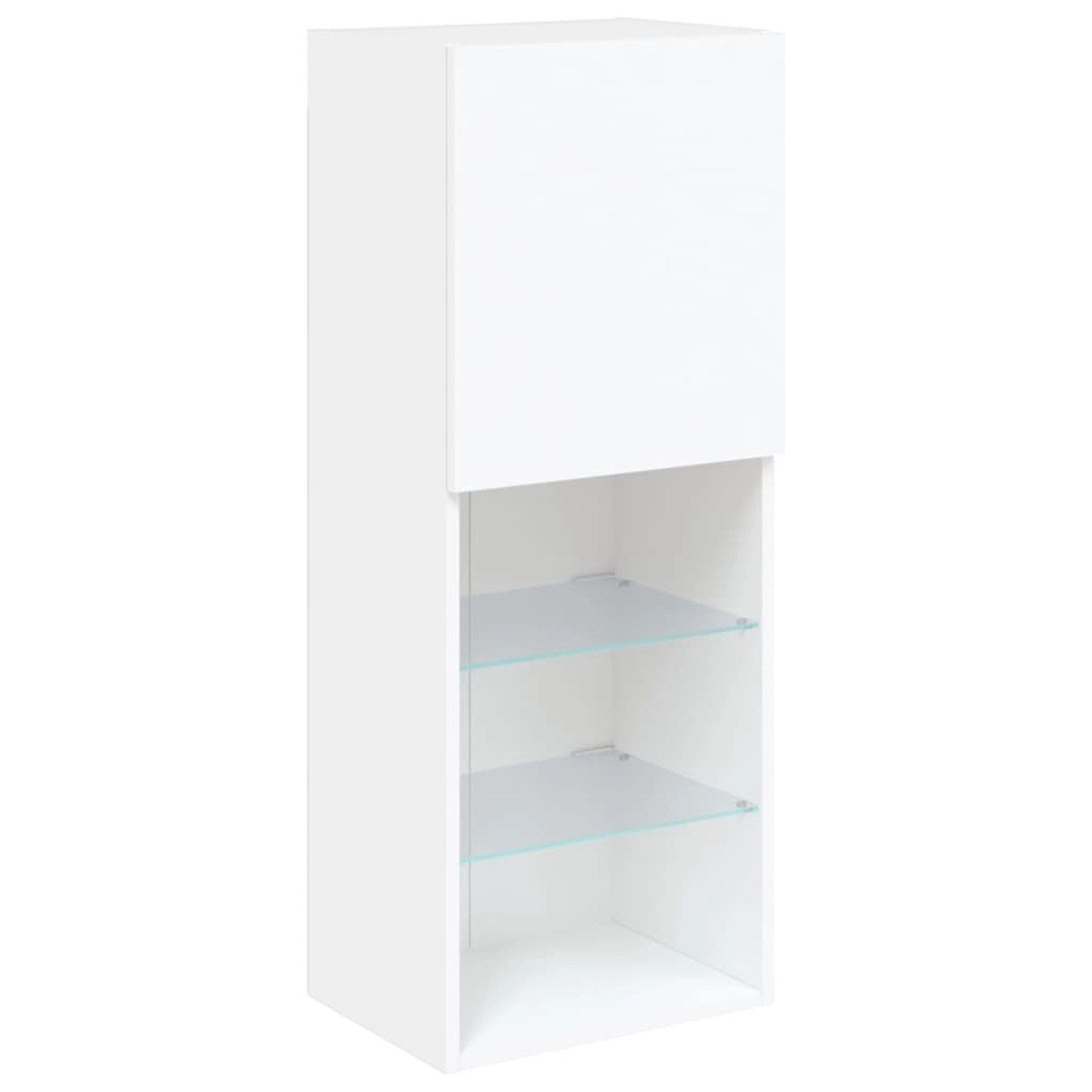 vidaXL TV-Schrank mit LED-Leuchten Weiß 40,5x30x102 cm 837057 günstig online kaufen