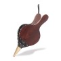 Relaxdays Blasebalg MDF/PVC Schwarz 39,5 cm x 17,5 cm x 2,5 cm