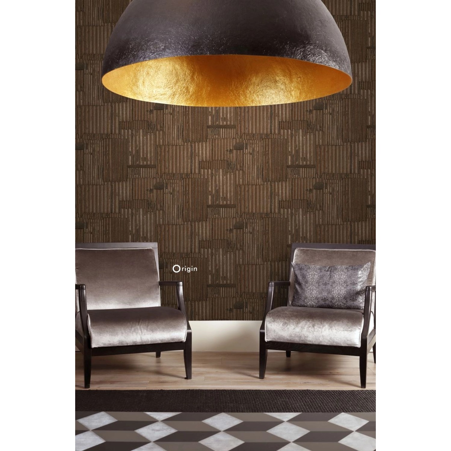 Origin Luxury Wallcoverings Tapete Industrielle Wellplatten Aus Metall 3D Rostbraun 53 Cm X 1005 Cm 347616_7