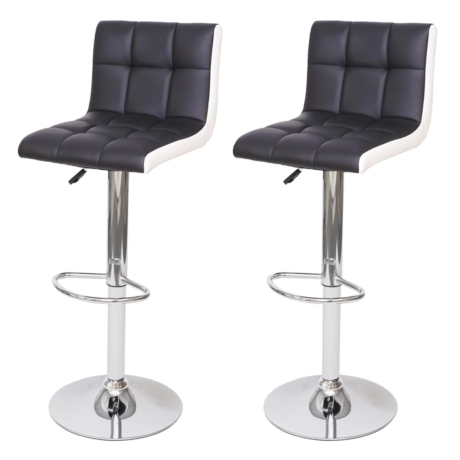 PROREGAL 2er-Set Barhocker Gepolstert Mit Lehne Sitzhöhe 63-87cm Höhenverst günstig online kaufen