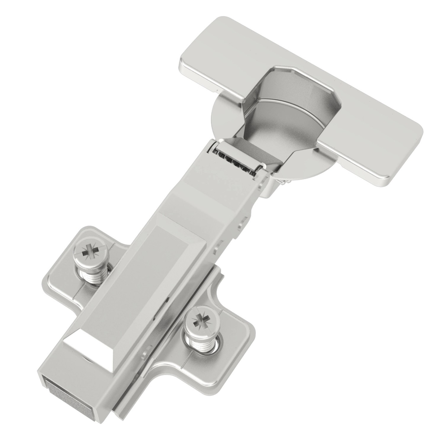 SOTECH Smooth 1 x Topfband T52 105 Grad Eckanschlag Voll Aufliegend mit Dämpfer und Kreuzplatte inkl. Abdeckkappen