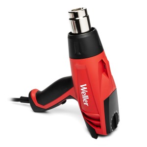 Weller Heißluftpistole WLHG2023C, 2000W, mit stufenloser Temperaturregelung in Rot und Schwarz.