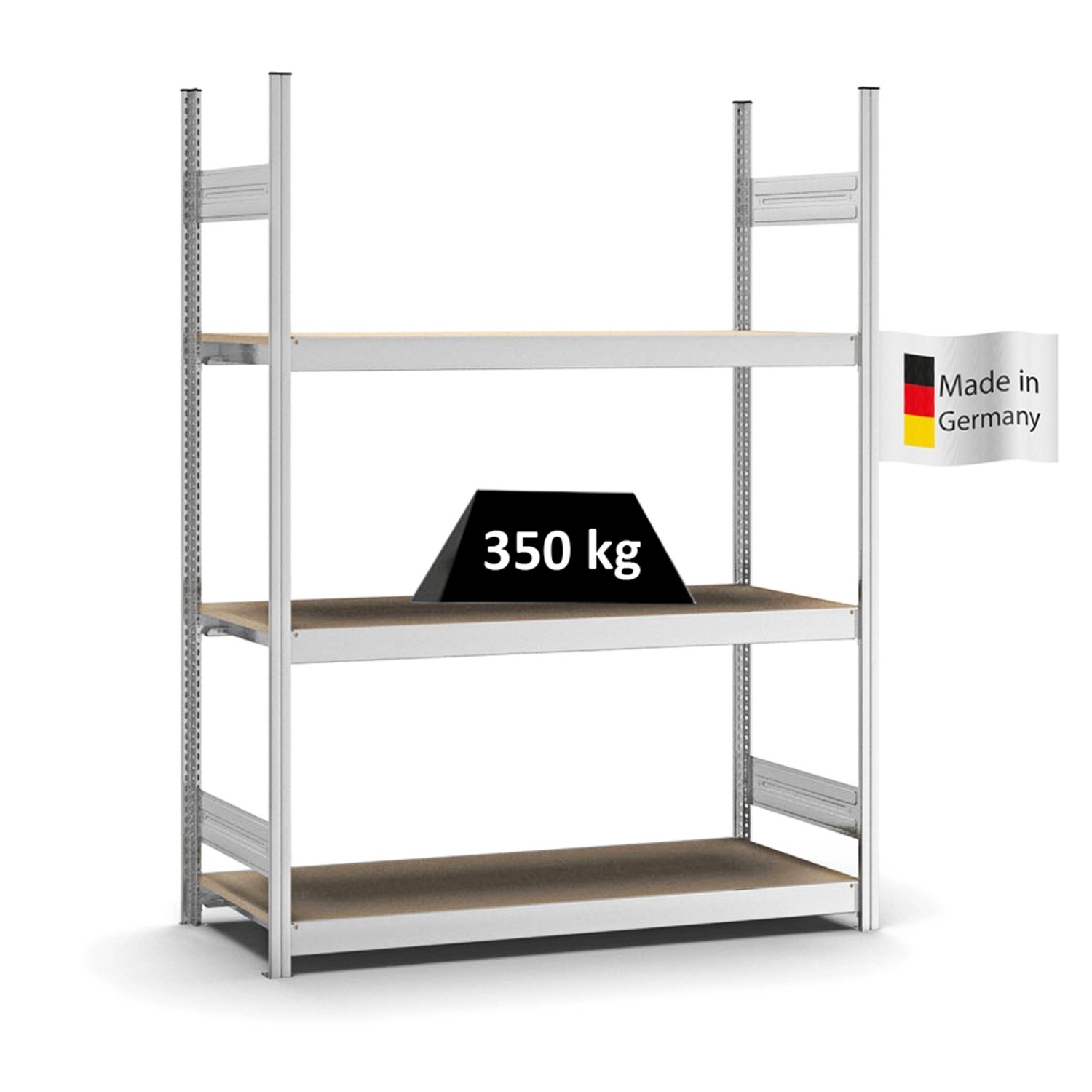 PROREGAL Weitspannregal Stecksystem T-Profil Grundregal HxBxT 200x150x50 cm günstig online kaufen