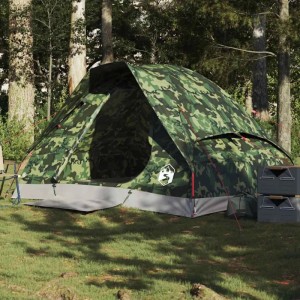 vidaXL Kuppel-Campingzelt 2 Personen Tarnmuster Wasserdicht 4009641