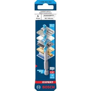 Bosch Expert Hex-9 Universalbohrer, 5 mm, für präzise Bohrungen in verschiedene Materialien.