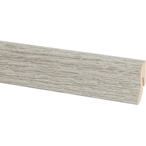 Sockelleiste Eiche, 40x20 mm, 2600 mm lang. Dekorativer Wandabschluss für Laminat und andere Bodenbeläge.