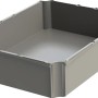 Transparenter Eurobox Einsatzkasten 1/2 quer für Tauro Box 60x40 cm zur Unterteilung von Aufbewahrungsboxen.
