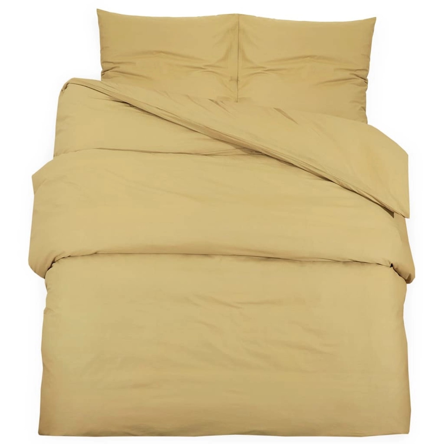 vidaXL Bettwäsche-Set Taupe 135x200 cm Baumwolle 136134 günstig online kaufen