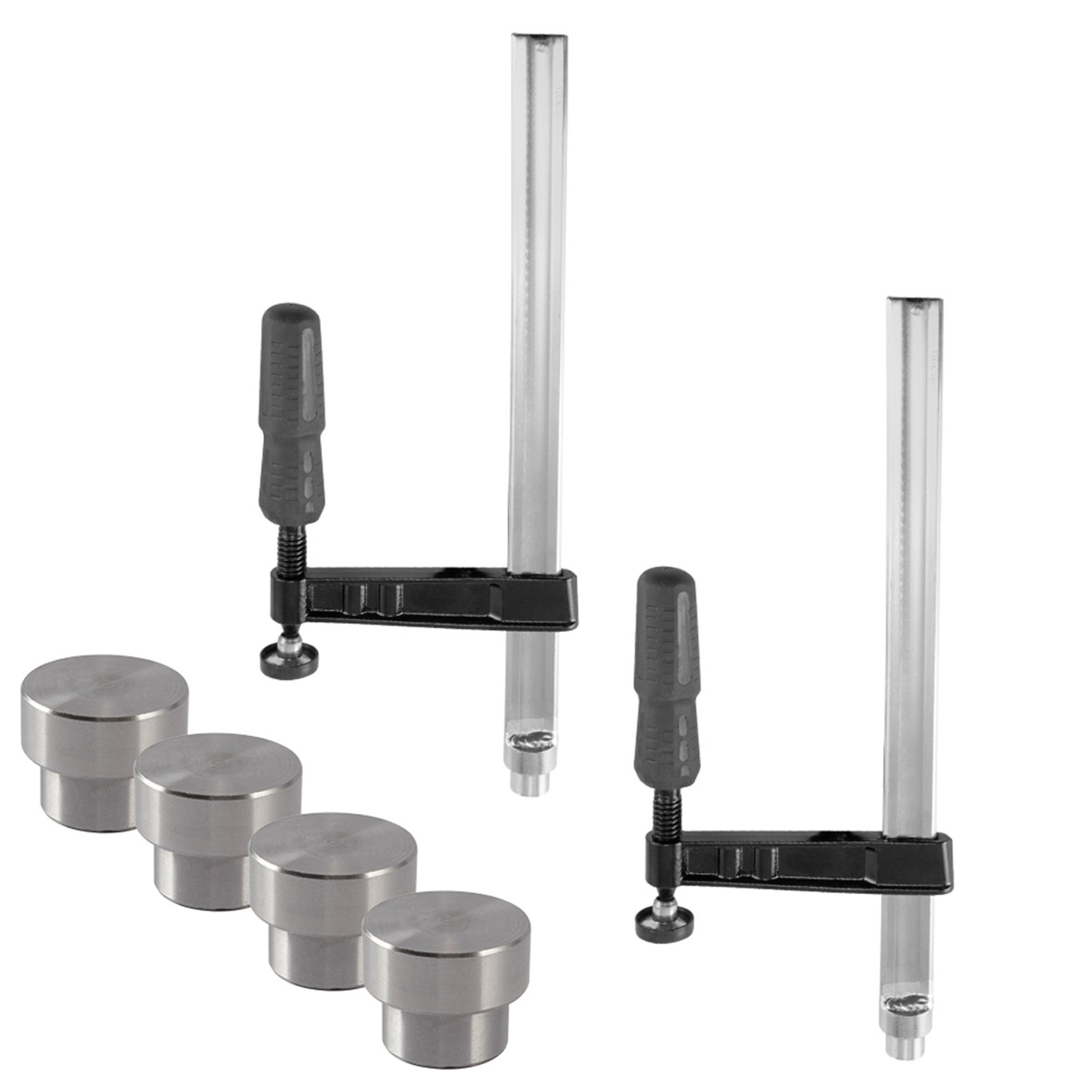 STAHLWERK Schweißtisch-Zubehör-Basic-Set Für D22 Lochsystem Mit 2 Schraubzwingen