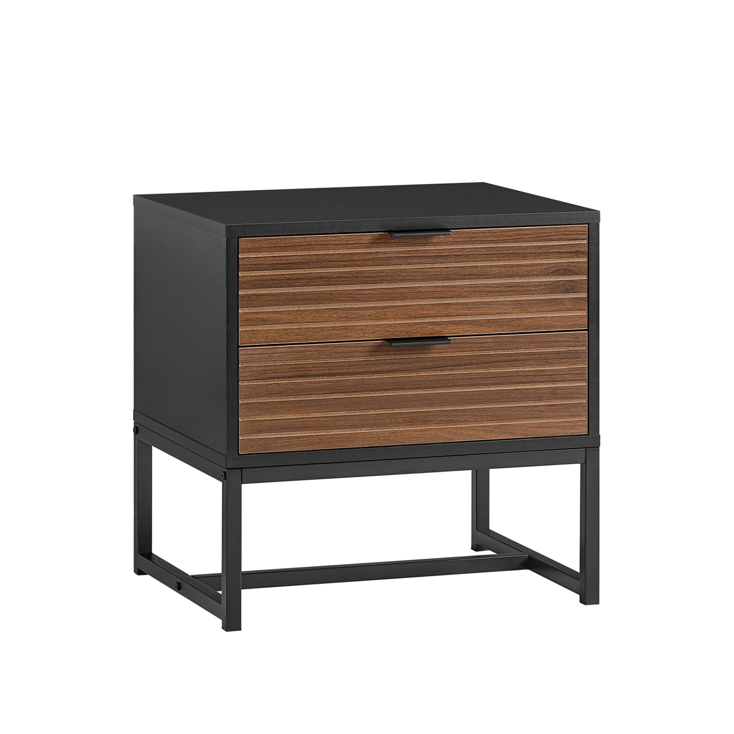 SoBuy Nachttisch mit 2 Schubladen Sofatisch Beistelltisch Nachtschrank FBT156-BR