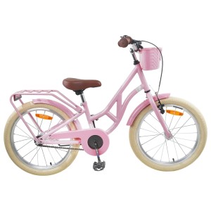 vidaXL Kinderfahrrad 24 Zoll für 8-12 Jahre Alt Hellrosa 42009701