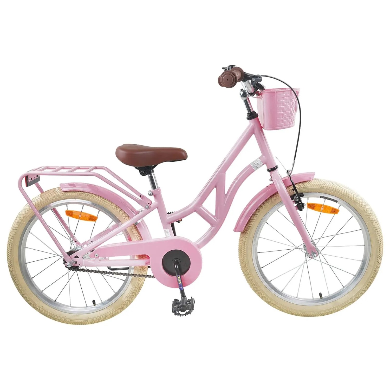 vidaXL Kinderfahrrad 24 Zoll für 8-12 Jahre Alt Hellrosa 42009701