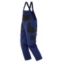 Blaue Bridgework Arbeitslatzhose Gr. 48 mit schwarzen Details und praktischen Taschen.