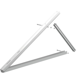 Solar Fassadenstütze für PV-Module, Set mit stabilen Profilen für einfache Montage.