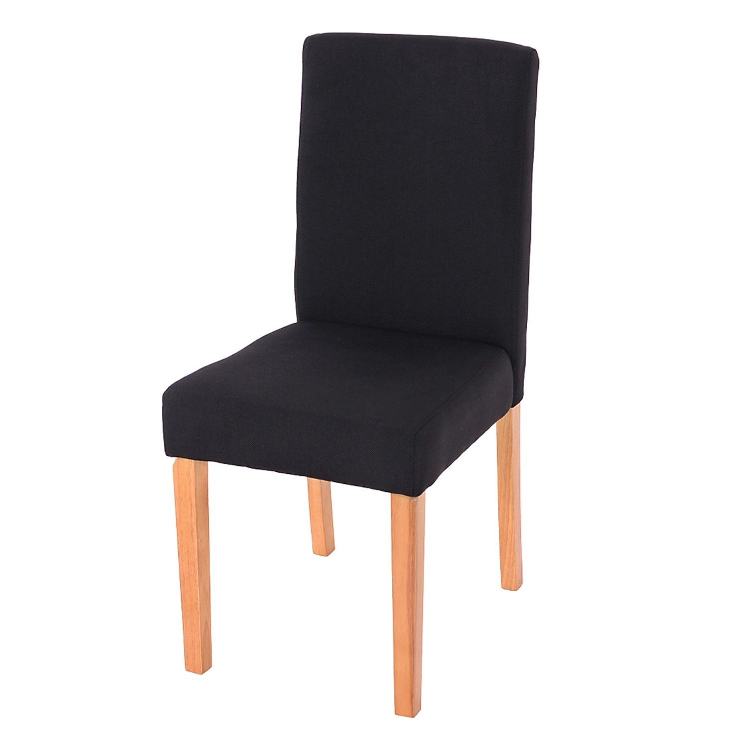 MCW Esszimmerstuhl Littau 6er-Set Textil Schwarz Helle Beine günstig online kaufen