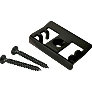 Universal-Randclip Edelstahl Schwarz, 10er-Set für Terrassendielen.