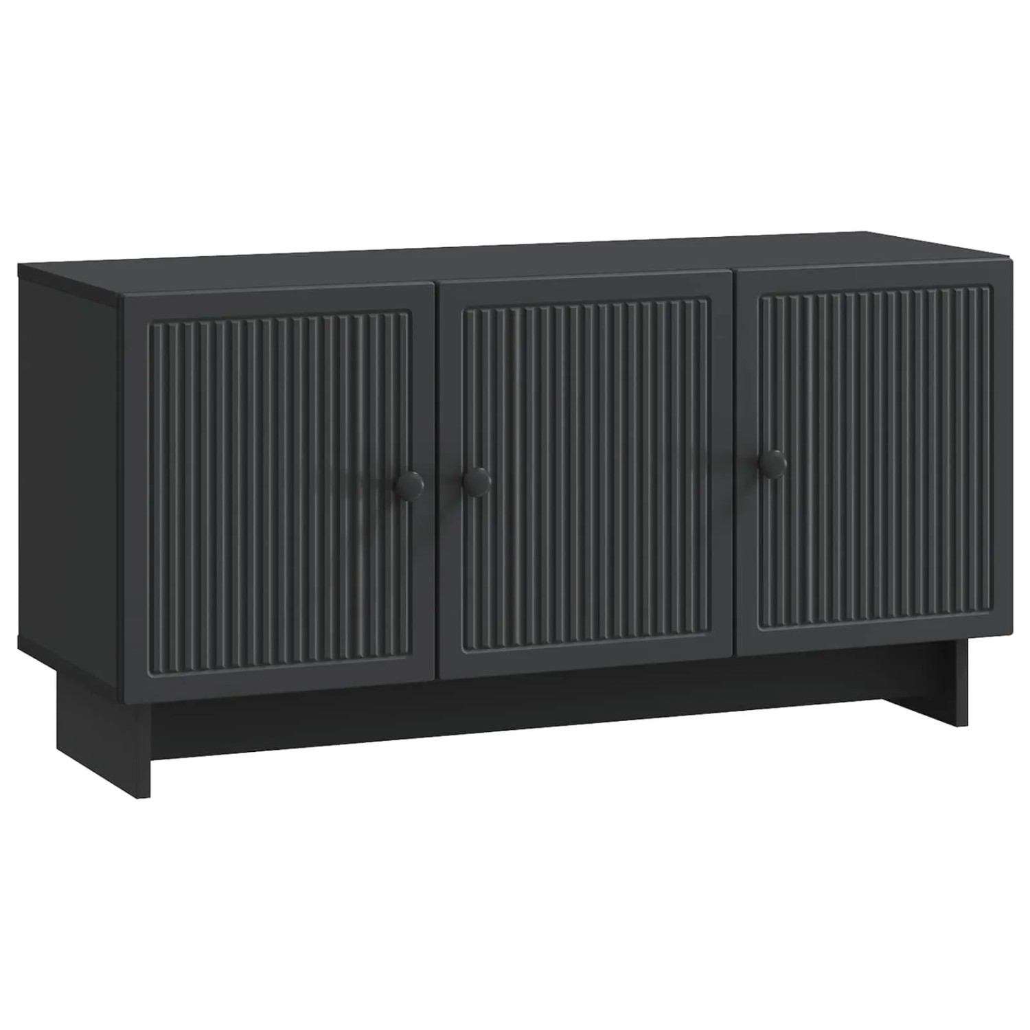 vidaXL TV-Schränk Schwarz 99 x 34,5 x 50 cm Holzwerkstoff 894026