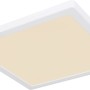 Weiße, quadratische LED-Deckenleuchte Lasse von Globo, 291x291x17 mm.
